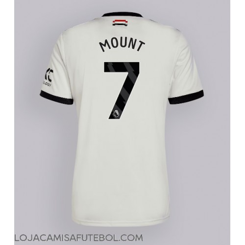 Camisa de Futebol Manchester United Mason Mount #7 Equipamento Alternativo 2024-25 Manga Curta